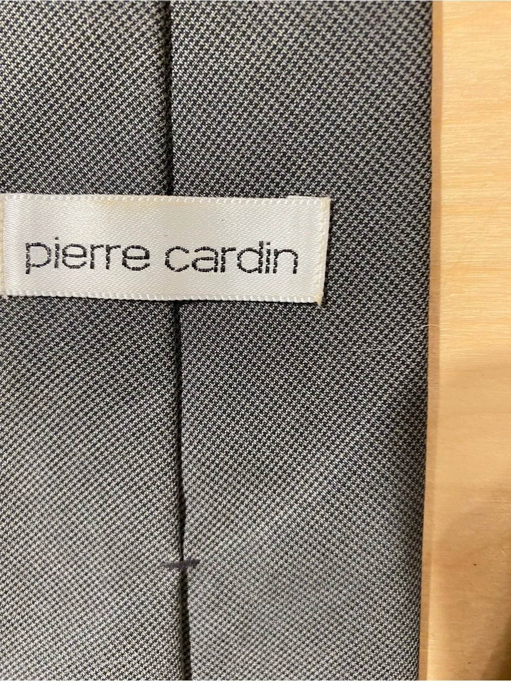 Pierre Cardin Classic Men's Solid Dark Gray Tie - Timeless Formal Accessory (SO)